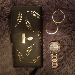 BLK/GOLD WALLET